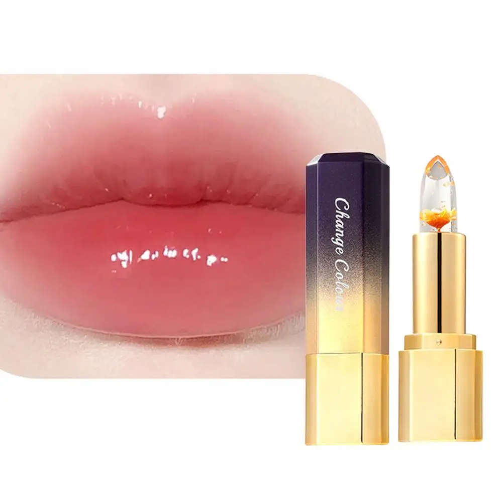 1 pz cambia colore rossetto gelatina colore antiaderente rossetto a lunga durata muslimah Lip Makeup Gloss Of Moisturizing Cup 3-styles Co K8v8