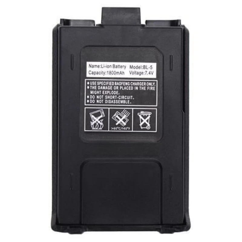High Quality BL-5 Battery 7.4V 1800mah for Baofeng UV-5R UV-5RAUV-5B UV-5RC Series DM-5R Plus Walkie Talkie Brand New