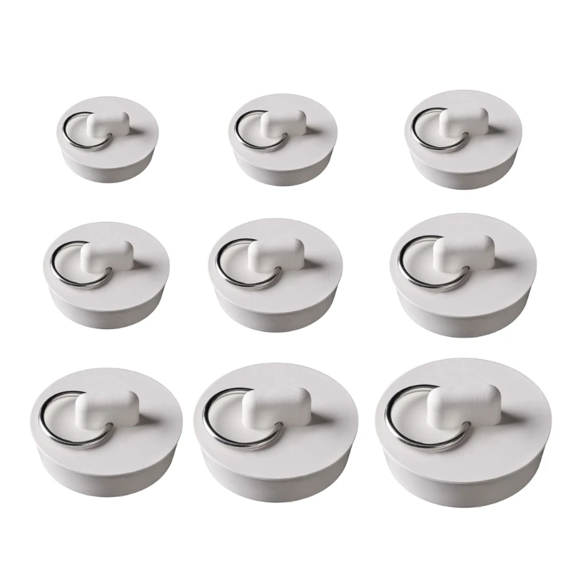 L69A Universal Bath Plug Caps Rubber Drain Plug Mop Pool Plug Bath Tub Drain Stopper Mop Pool Plug for Kitchen Bathroom