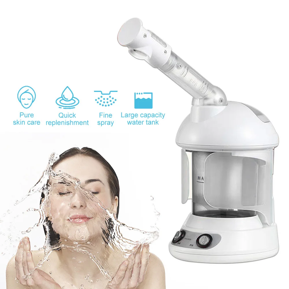 

Facial Steamer Face Vaporizer Vapour Hot Mist Vaporizador Skin Sauna Relax Moisturizer Beauty Aroma Herbal Steaming Face Spa