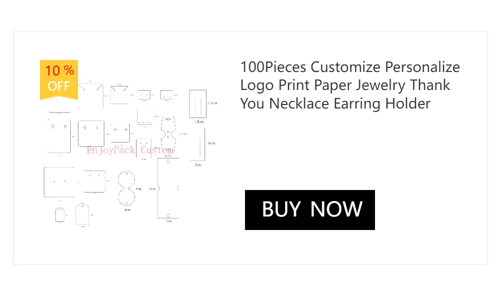 30 Pieces Blank Kraft White Brown Black Earring Necklace Envelope Pouches Gift Box Jewelry Packing Holder Display Organizer