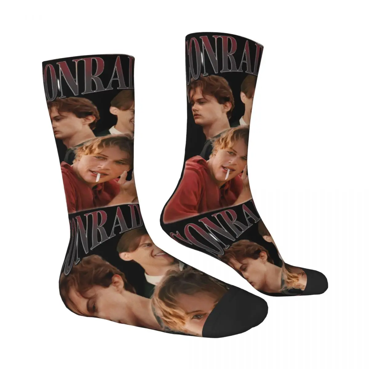 الرجال الجوارب كونراد فيشر Bootleg الصيف تحولت جوارب جميلة الربيع مضحك الجوارب الناعمة الدافئة في الهواء الطلق المضادة للبكتيريا الجوارب