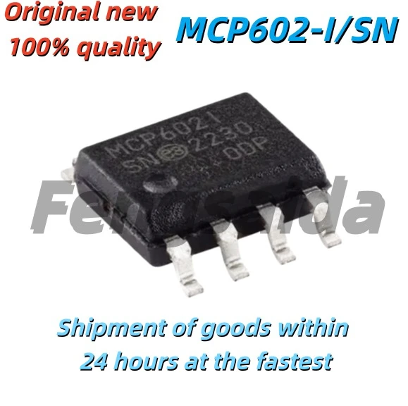 5PCS Brand New Original MCP602-I/SN MCP602I MCP6021 Surface Mount SOP8 Amplifier Integrated Chip