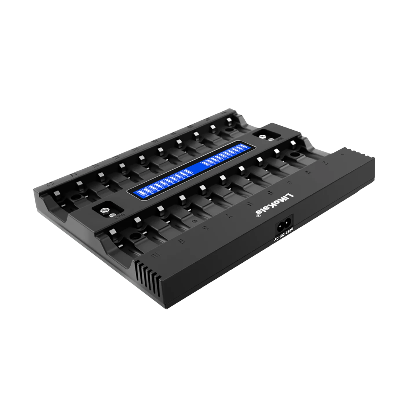 شاحن بطارية LiitoKala Lii-ND20 للشاحن الذكي 1.2 فولت Ni-MH Ni-Cd 9 فولت