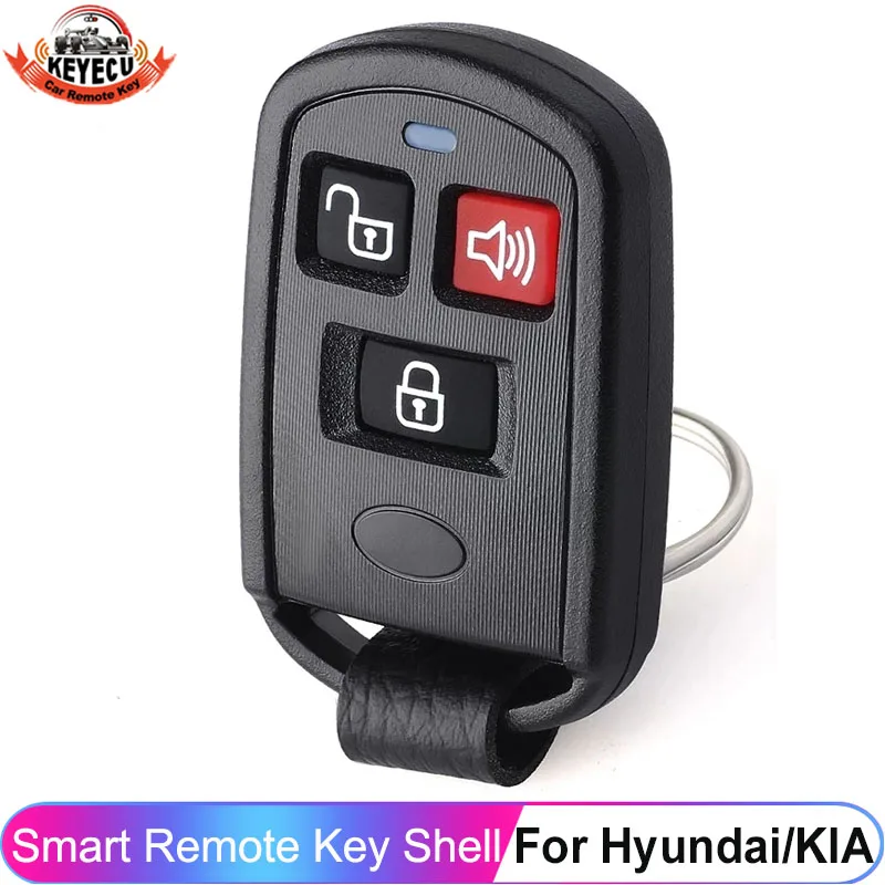 KEYECU 3 Buttons Replacement Remote Key Fob Shell Case Cover For Hyundai Elantra Santa Fe XG300 XG350 For KIA Sedona OSLOKA-230T