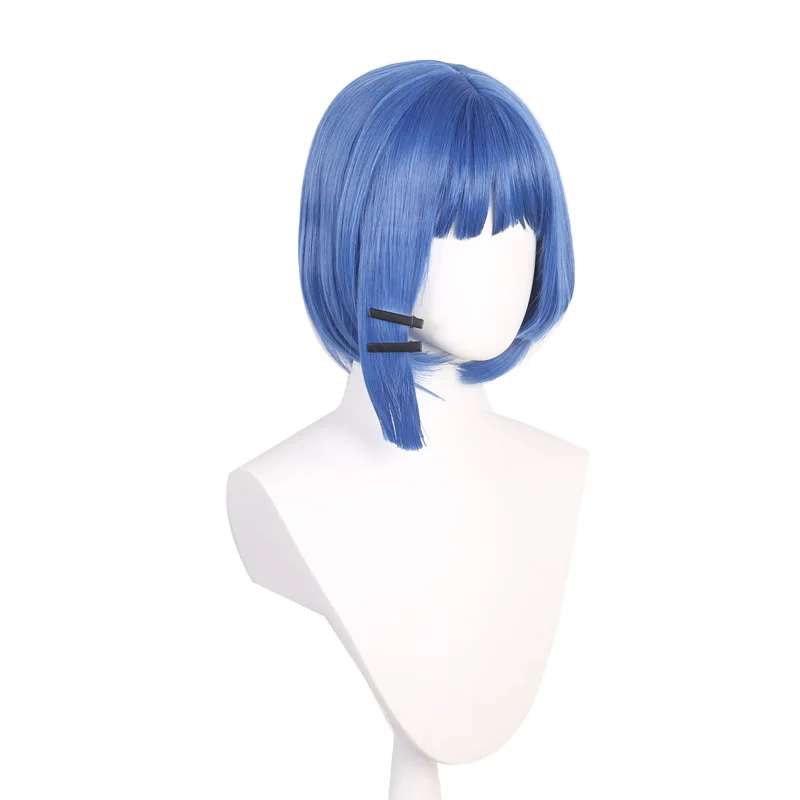 Anime BOCCHI THE ROCK CHRISTada Ryo Cosplay Perruque pour Femme, Cheveux Courts Bl192.avec Frange, Halloween, ixde Carnaval, Perruques de Chaleur
