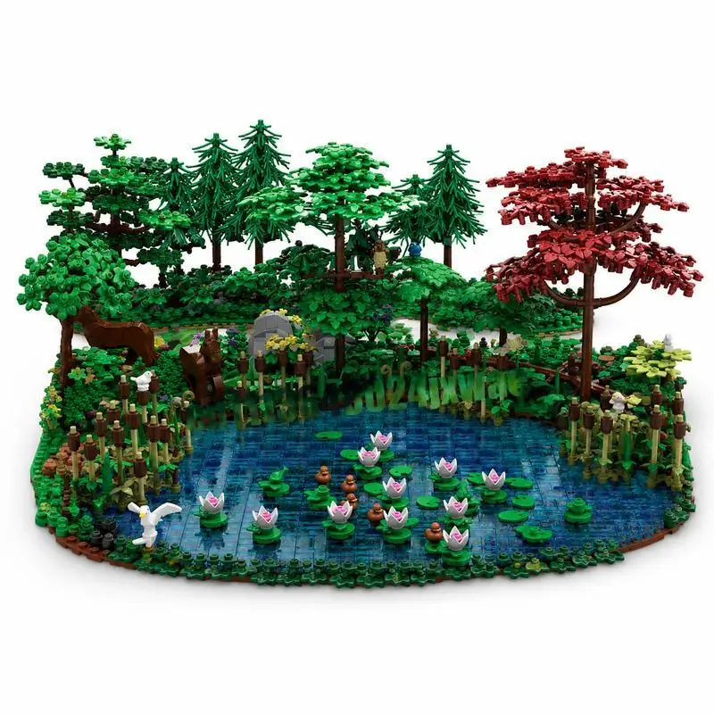 50971PCS MOC Landscape Expansion Castle Hohengeroldseck Model Custom Puzzle Architecture DIY Assembly Educational Creative Gift