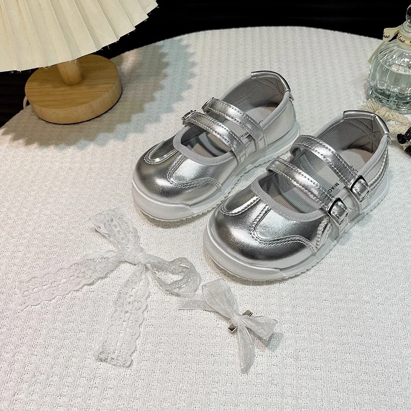 

2025 Autumn New Children Casual Shoes Princess Detachable Bows Kids Tennis Shoes Soft Bottom Girls Sports Shoes Non-slip Trendy