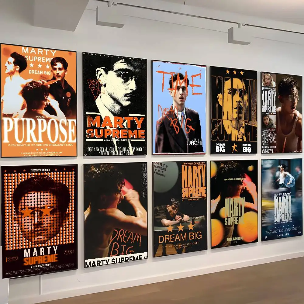 Film M-Marty S-Supreme Poster, selbstklebende Kunst, Raum, Eingang, Restaurant, Wanddekoration, Kunstgemälde