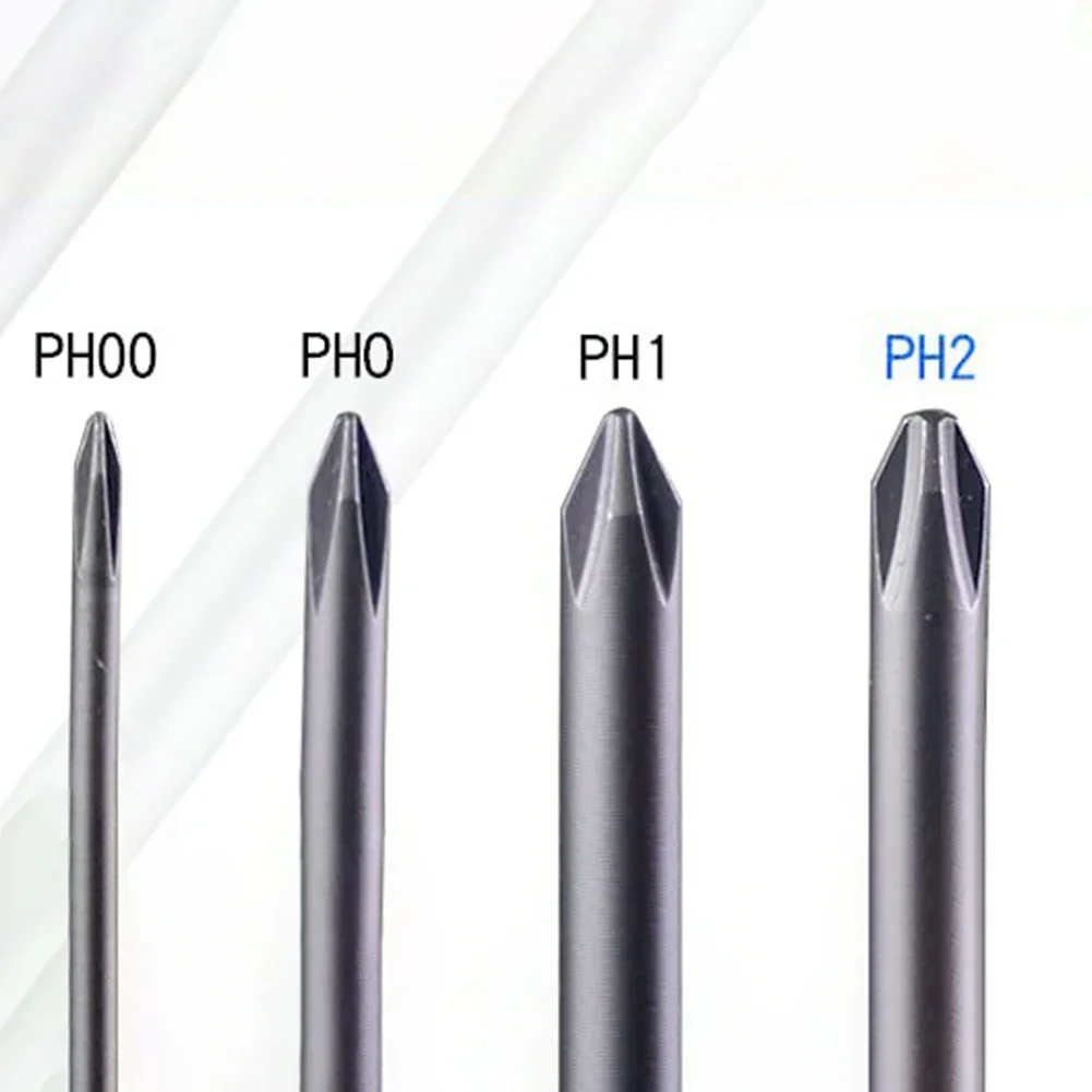 4mm Round Shank PH00/PH0/PH1/PH2 Magnetic Electric Cross Screwdriver Bit For 800 Magnetic Screw Driver Drill Bit