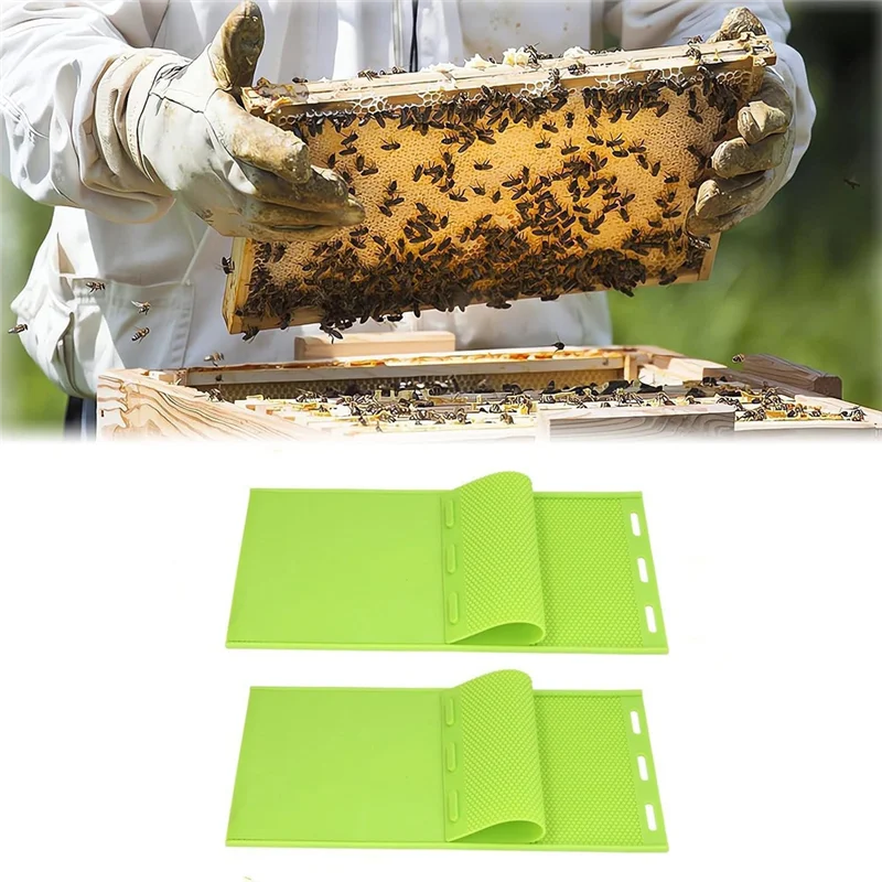 

A31Z-5.4Mm Silicone Beeswax Sheet Mold, Beeswax Foundation Stamper Mold Beekeeping Equipment Nest Foundation Durable Easy To Use