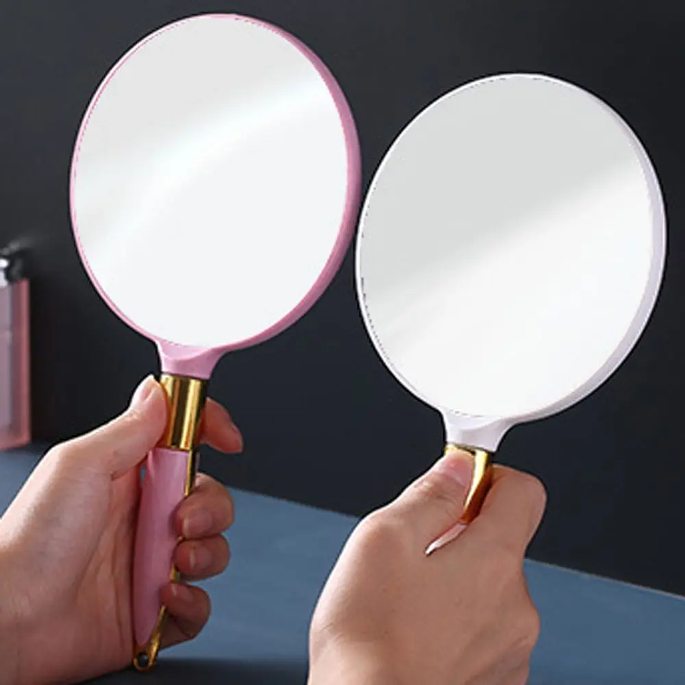 Vintage Polygon ABS Makeup Mirror, Espelho cosmético portátil, Ferramentas do salão, Spa