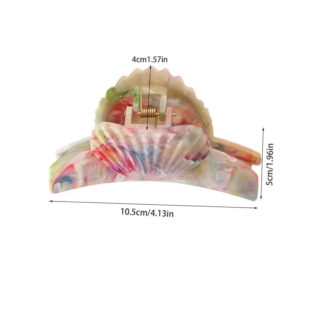 Spinki do włosów w kształcie muszli Acetatowa spinka do włosów Beauty Crab Hairgrip Nakrycia głowy Plażowe spinki do włosów Pazury do włosów Akcesoria do stylizacji