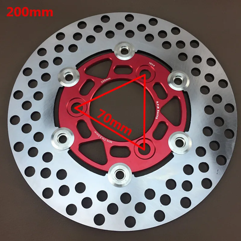 RPM-Calretraités de frein moto universel, adaptateur de pompe de frein radial, jeu de disques de 200mm, Honda Dio AF18, 27/28, ZX AF34, 35/36