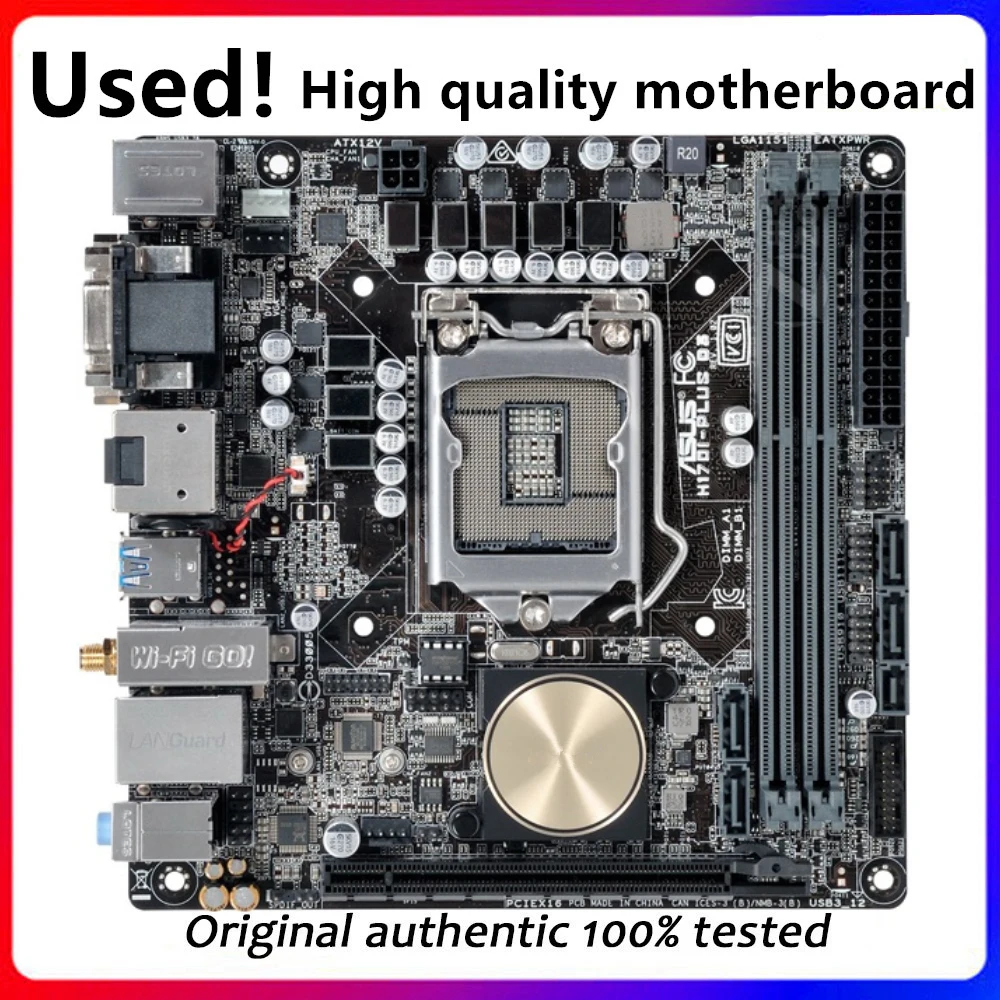 For ASUS H170I-PLUS D3 Original Used Desktop Intel H170 H170M DDR3 16GB Motherboard LGA 1151  i7/i5/i3 USB3.0 SATA3