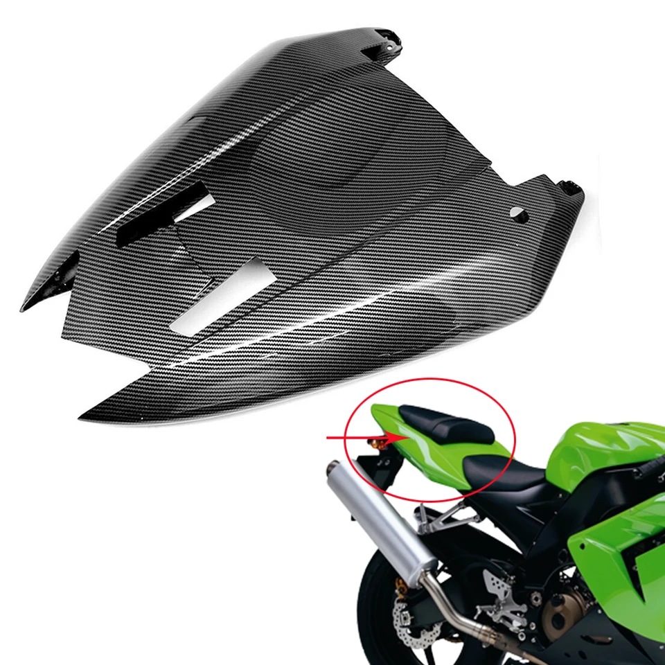 モーターサイクル用カーボンファイバーリアシートカバー,フェアリング 