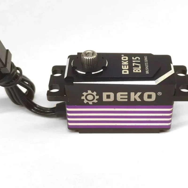 DEKO 2025 Nuevo producto Servo de dientes de acero sin escobillas de perfil bajo BL718 BL715 Coche de deriva de ala fija especializado
