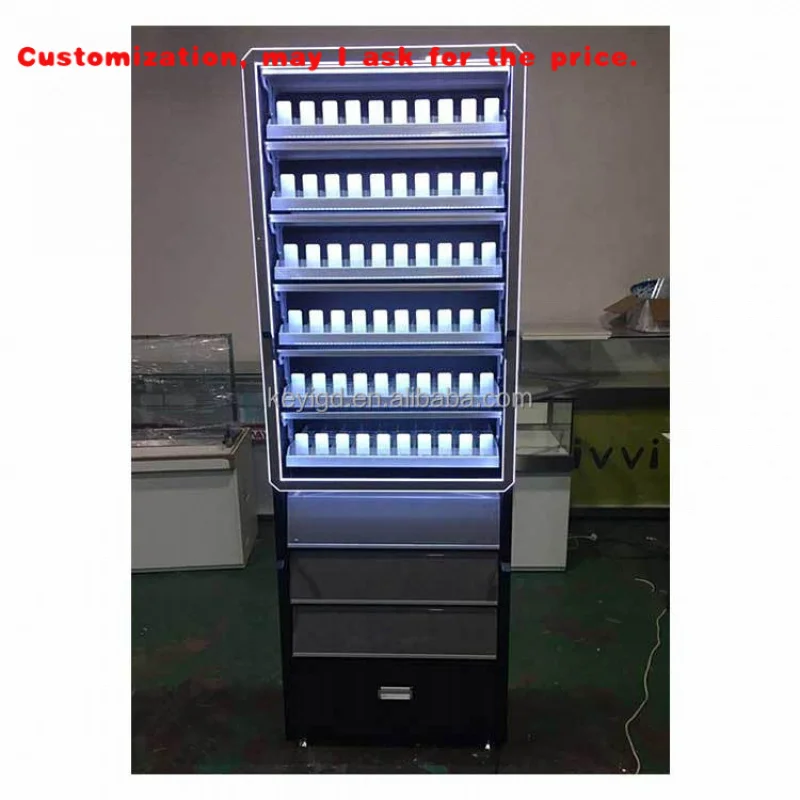 

Изготовленный на заказ. Прочный шкаф Коммерческий шкаф-витрина для сигарет со светодиодной подсветкой