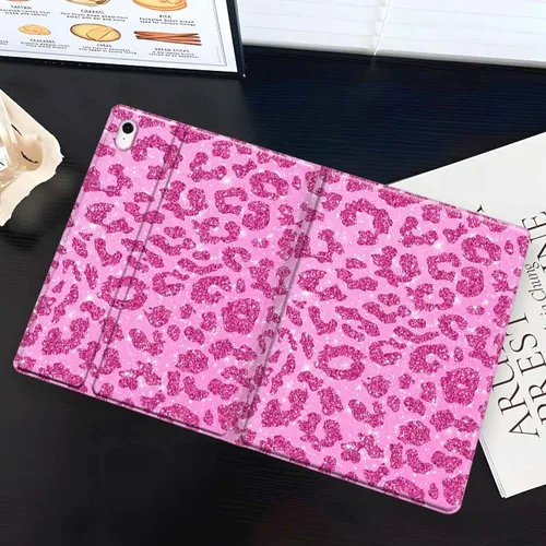 Imagen 2 del producto Estampado de leopardo con purpurina artística para Samsung Galaxy Tab S11 S10 S9 S8 S7 S6 A11 A9 A8 A7 10,5 10,4 Lite FE Plus pulgadas funda para tableta