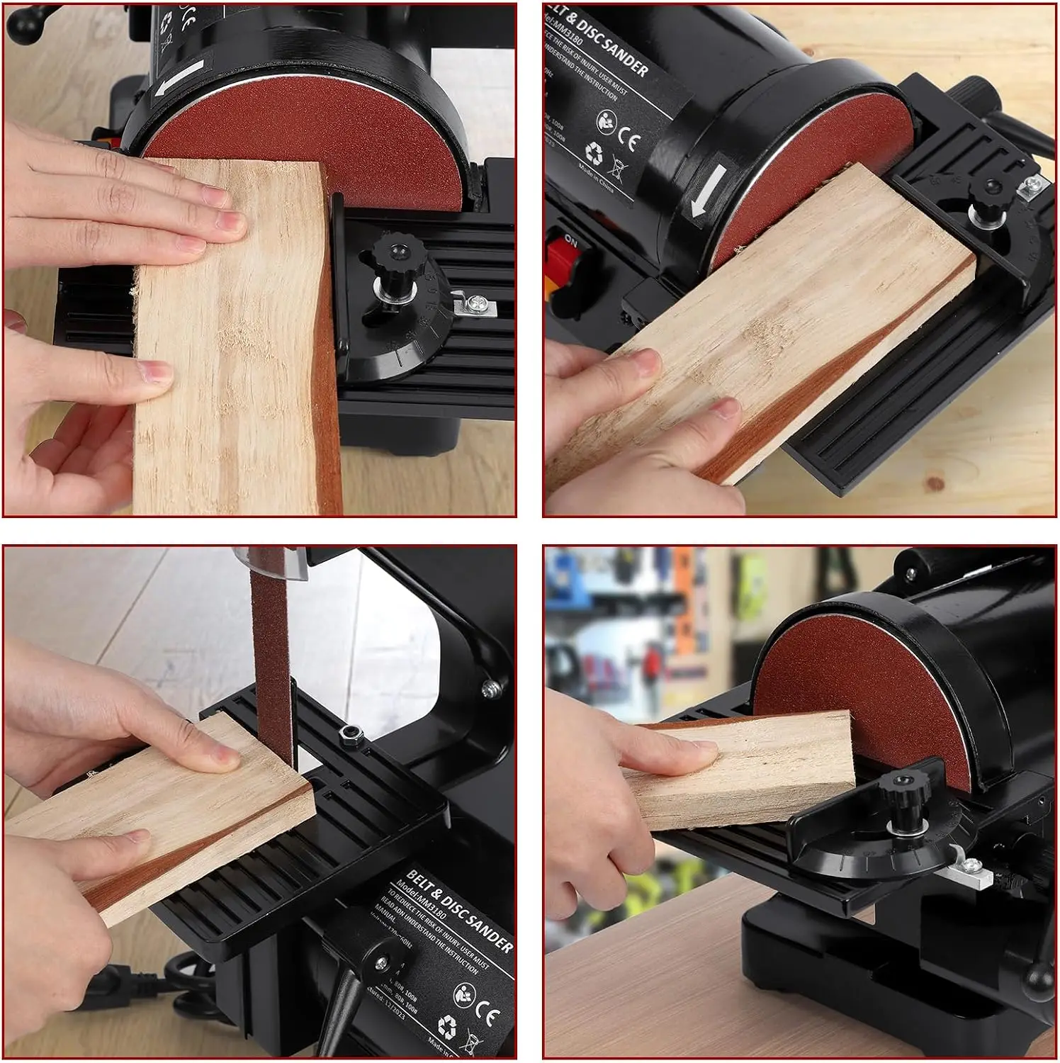 2.1A Benchtop Belt & Disc Sander Combo, 1