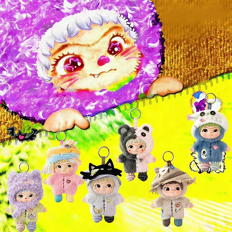 

The Handicraft World Of Wakuku Series Blind Box Wakuku V4 Vinyl Plush Blindbox Doll Pendant Mystery Box Keychain Surprise Toys