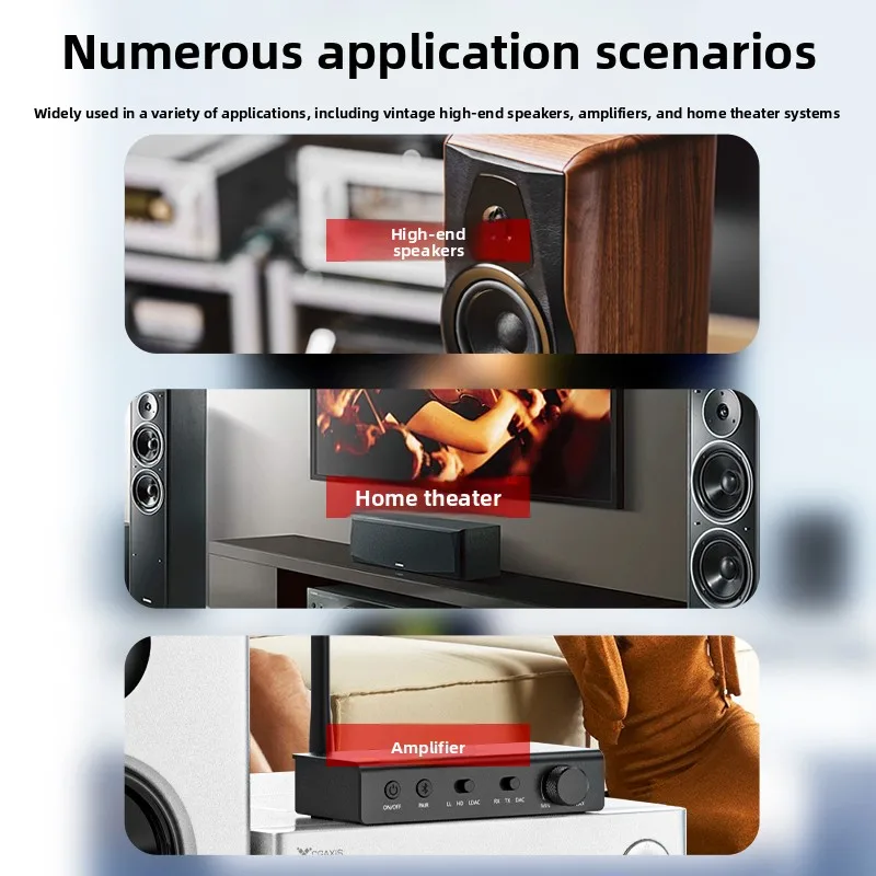 Ds700 bluetooth receiver & transmitter dac 3-in-1: lossless audio for vintage speakers and amplifiers - universal compatibility