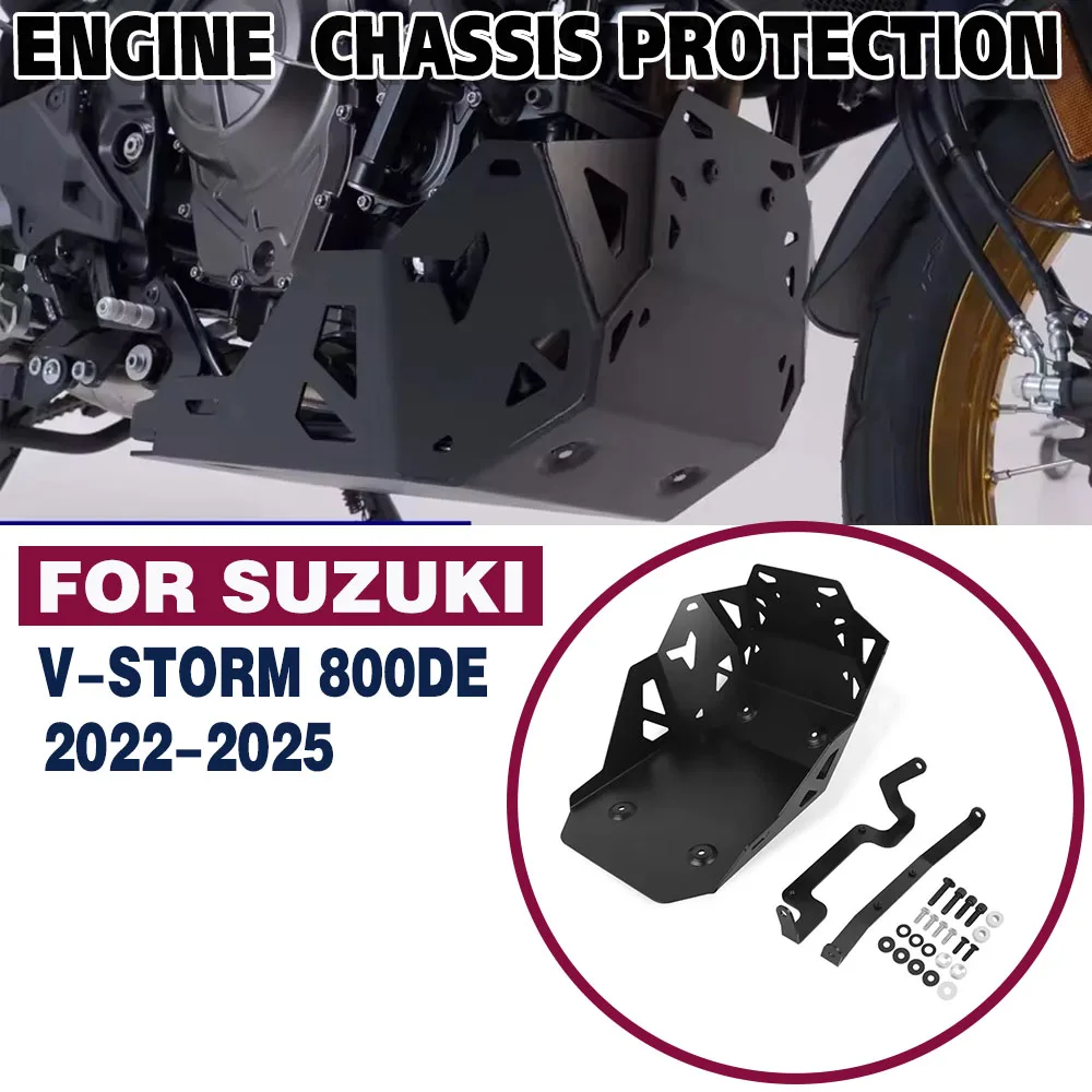 For Suzuki V-STROM 800DE VSTROM 800DE V-strom 800 de 2022-2025 Under Engine Guard Chassis Protector Cover Belly Pan Skid Plate