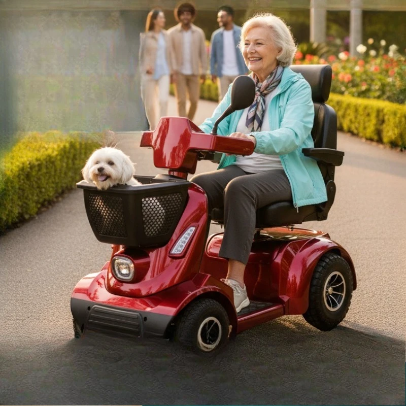 Electric four-wheel household intelligent disabled lead-acid battery long battery life for the elderly four-wheel elderly