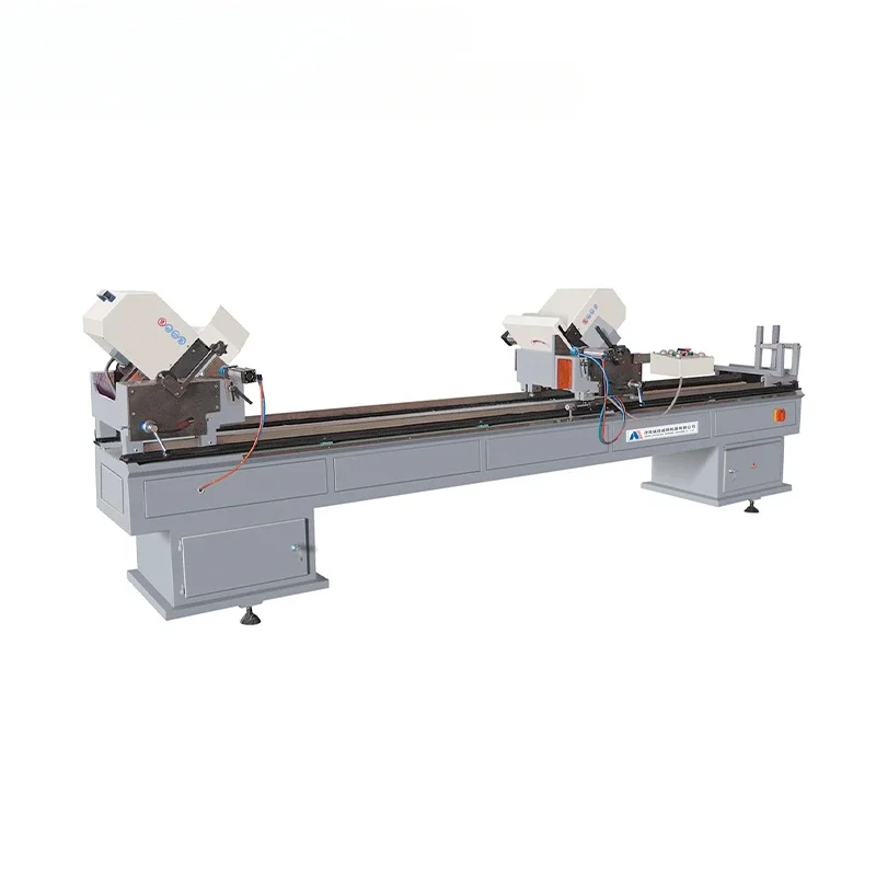 PVC/UPVC door and window making machine Double head oblique cutting sawing machine