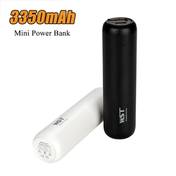 Mini Power Bank 3350mAh Portable Charger External Battery Pack Powerbank For iPhone 12 13 Samsung S23 Xiaomi 9 Huawei Poverbank