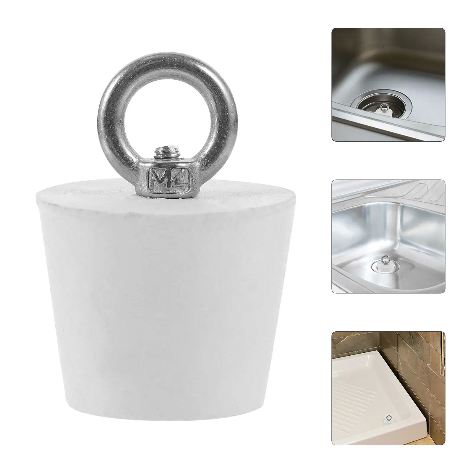 Kitchen Sink Plug Rubber Stopper Pull Handle Easy Install Remove Drain Water Stopper Bath Tub Sink Mouth