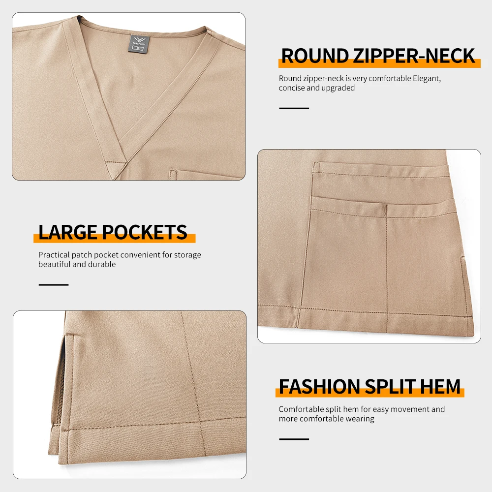 Esfoliantes uniformes das mulheres dos homens atacado clínica dentária conjunto médico farmacêutico enfermeira acessórios pet aliciamento cirúrgico topos calças conjuntos