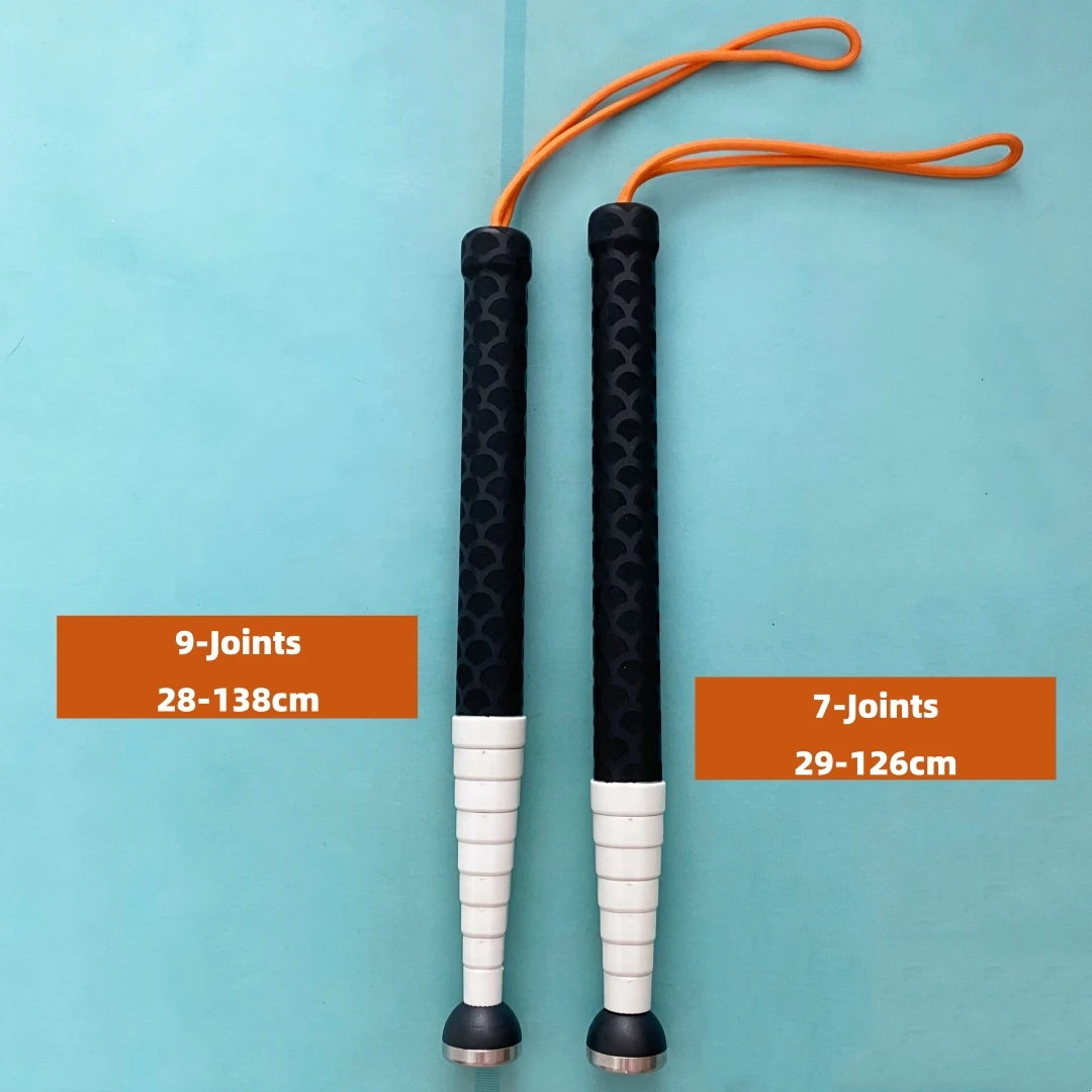 138cm 126cm Titanium Alloy Retractable Crutch Telescopic Walking Stick for the Elderly Old Man Trekking Pole in Silver Color