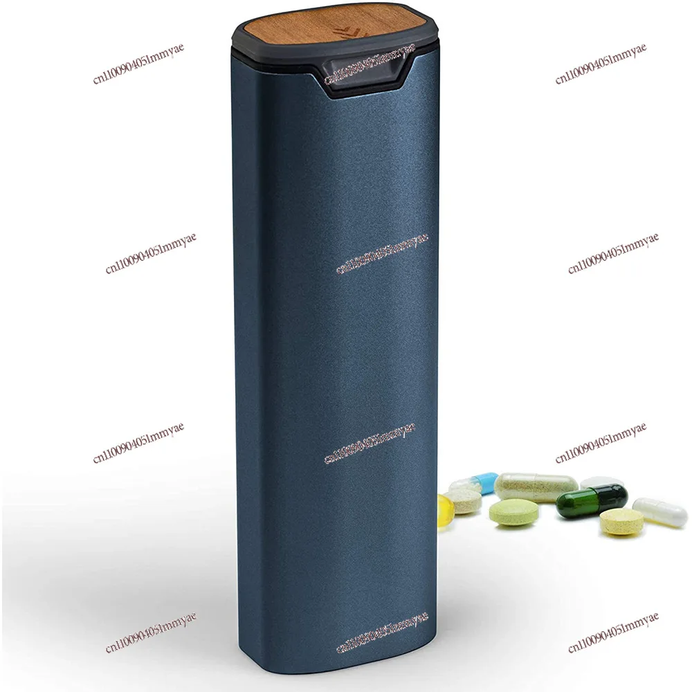 Bestseller Travel Waterproof and Moisture-proof 7-day Medicine Box Waterproof Compartment Travel Capsule Sealed Box blue