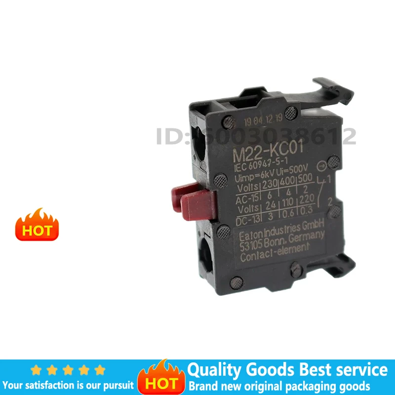 NEW Eaton Muller M22-K10 M22-K01 M22-KC10 M22-KC01 M22-CK10 M22-CK01 button switch auxiliary contact 1PCS