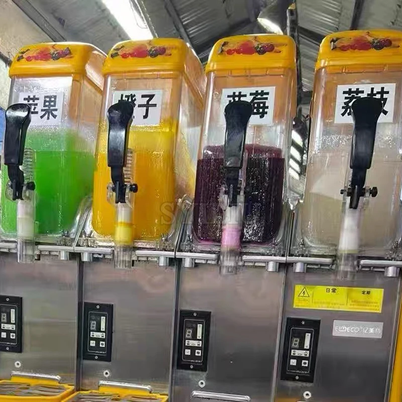 

24L Dual Tank 110/Automatic Slush Machine for snow ice frozen drink making for commercial store and usage
