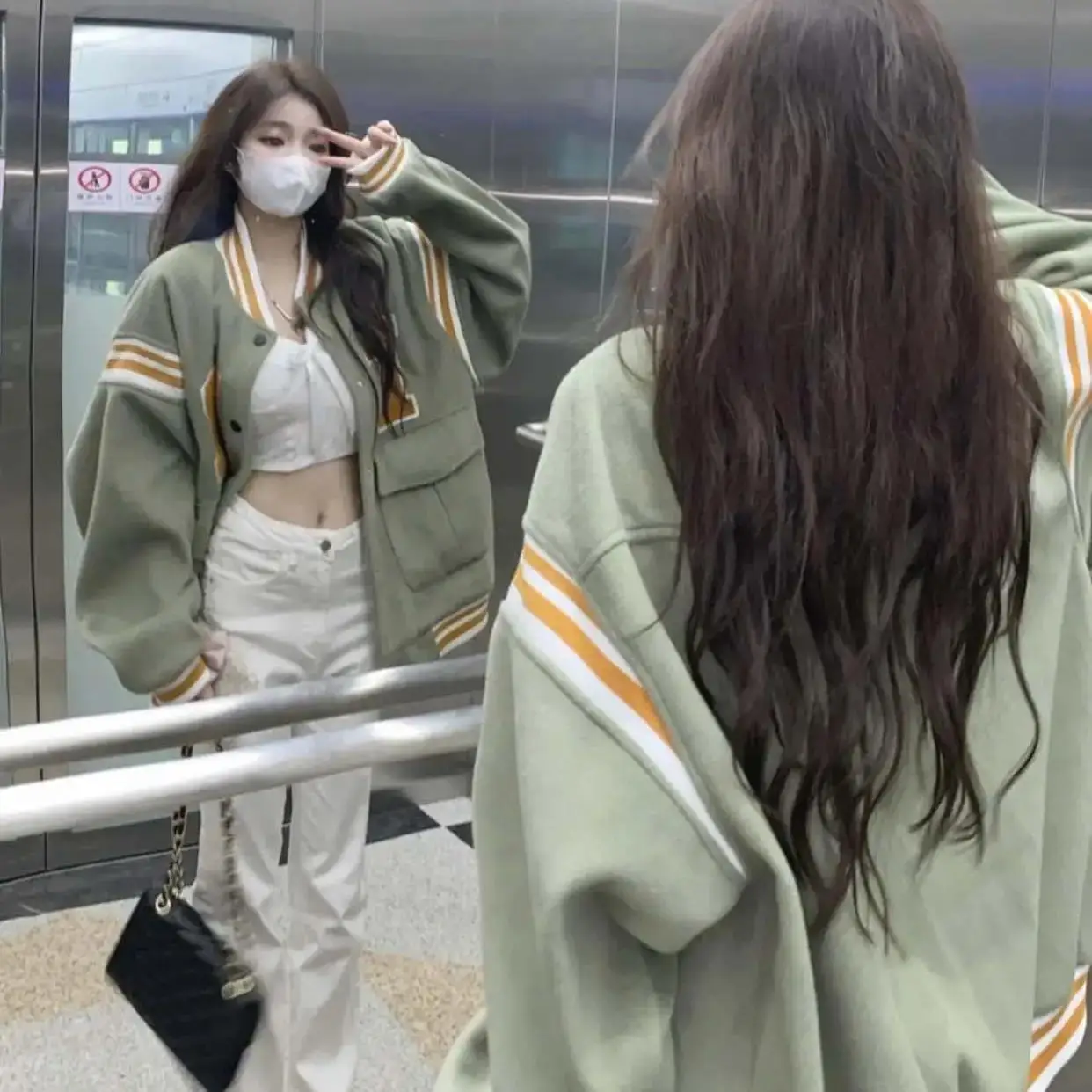 

Woman jackets Elegant Varsity Relaxed Navy-Style Eye-Catching Charcoal Chaquetas Personalized Jaqueta Minimalist Liner Fluffy