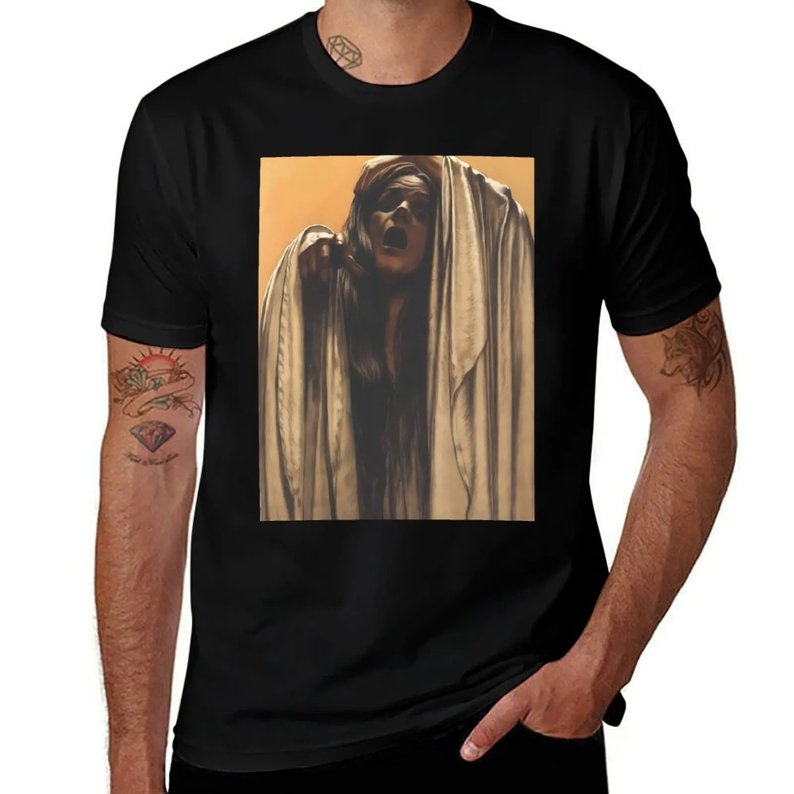 Carlos Schwabe, Study for the Wave 7 T-Shirt t shirts for man cotton T-Shirt