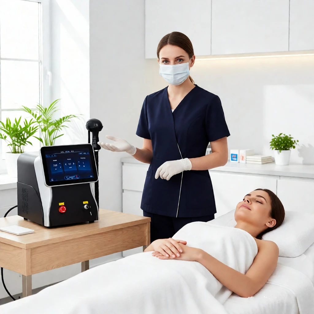 

808nm Diode Laser Hair Removal Equipment Ice Cooling System Fast Painless Permanent Hair Removal Machine For Beauty Salon Spa