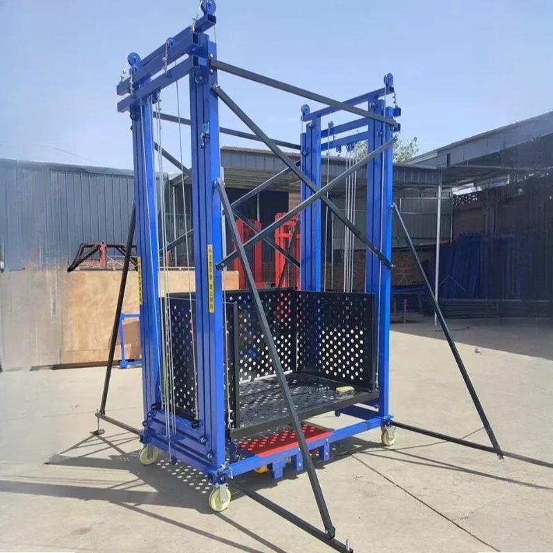 Foldable Electric Lifting Scaffold Mobile Automatic Elevator Platform For Indoor And Outdoor High Work