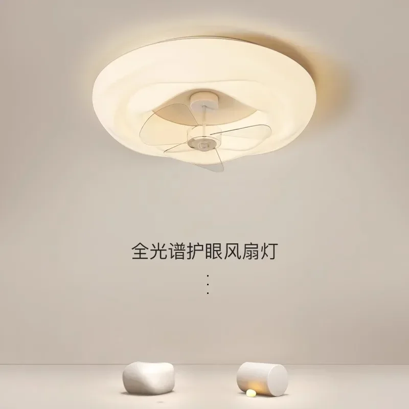 Bedroom ceiling fan light cream wind integrated ceiling fan light dining room study master bedroom