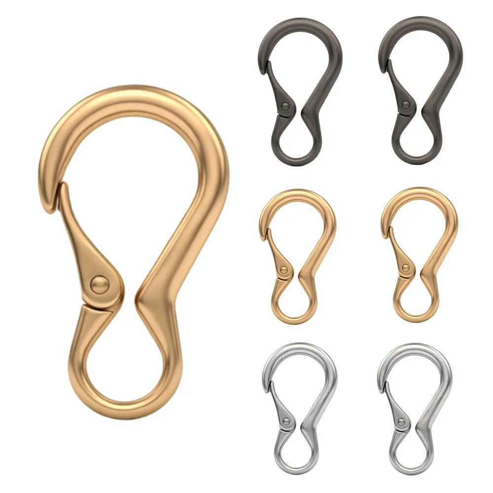 5-50pcs Metal Lobster Clasp Keychain Hooks DIY Jewelry Making Findings for Bag Strap Key Ring Accessories Buckle Pet Rop