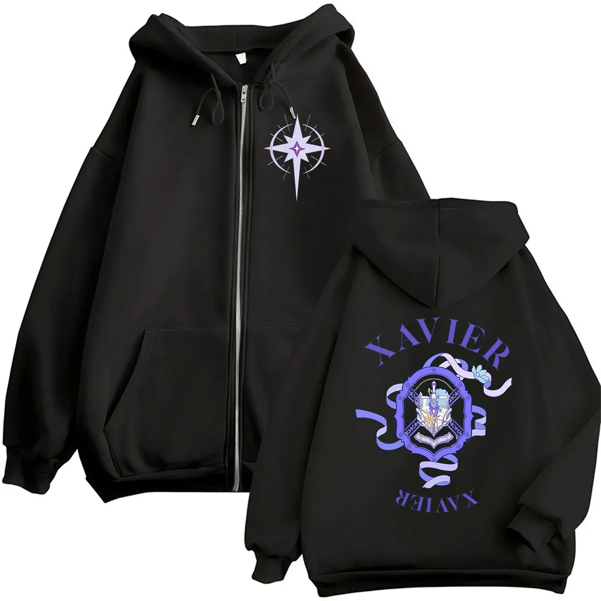 Hot Game Love and Deepspace Xavier Print Hoodie Men Women Long Sleeve Clothing Fashion Sweatshirt Casual Oversized Vintage Hoody