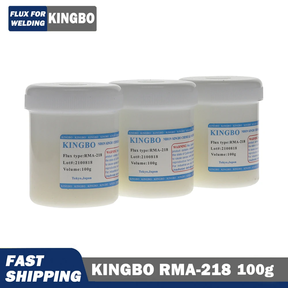 RMA-218 100g Solder Flux No Cleaning Flux for Welding Smd Fluxe and Rework Station Kingbo Solder Paste & DSUNYK RMA-218