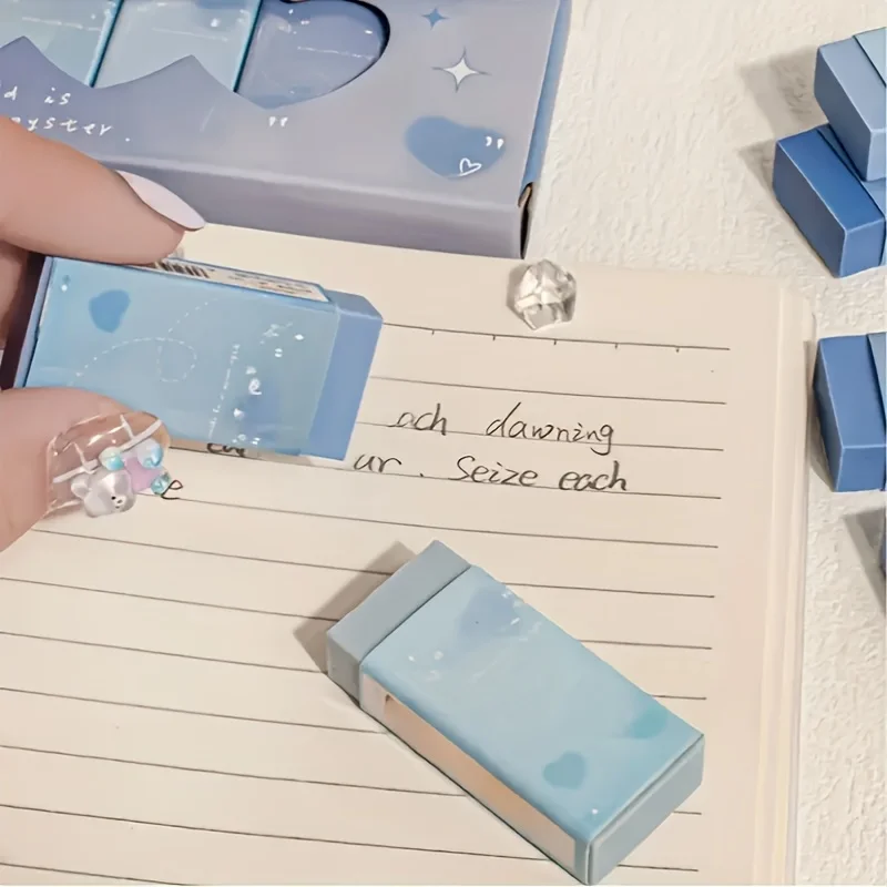 New Gradient Colorless Colorful Creative Eraser Series Fashionable and Beautiful Stationery Suitable for Students  Eraser