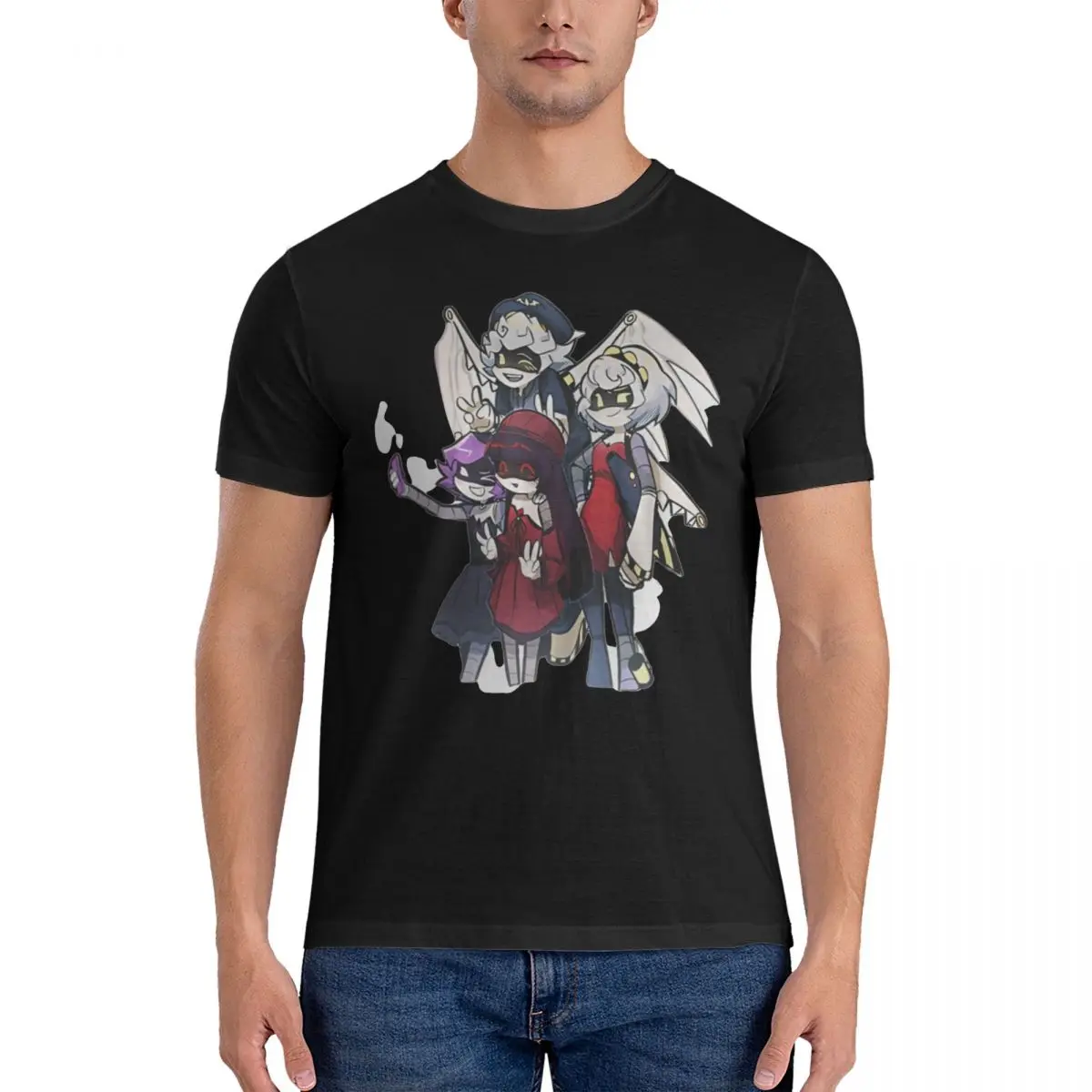 Camiseta con estampado de cómic de Murder Drones para hombre, camisetas divertidas de verano, camiseta de ocio de algodón 100, camisetas informales de manga corta