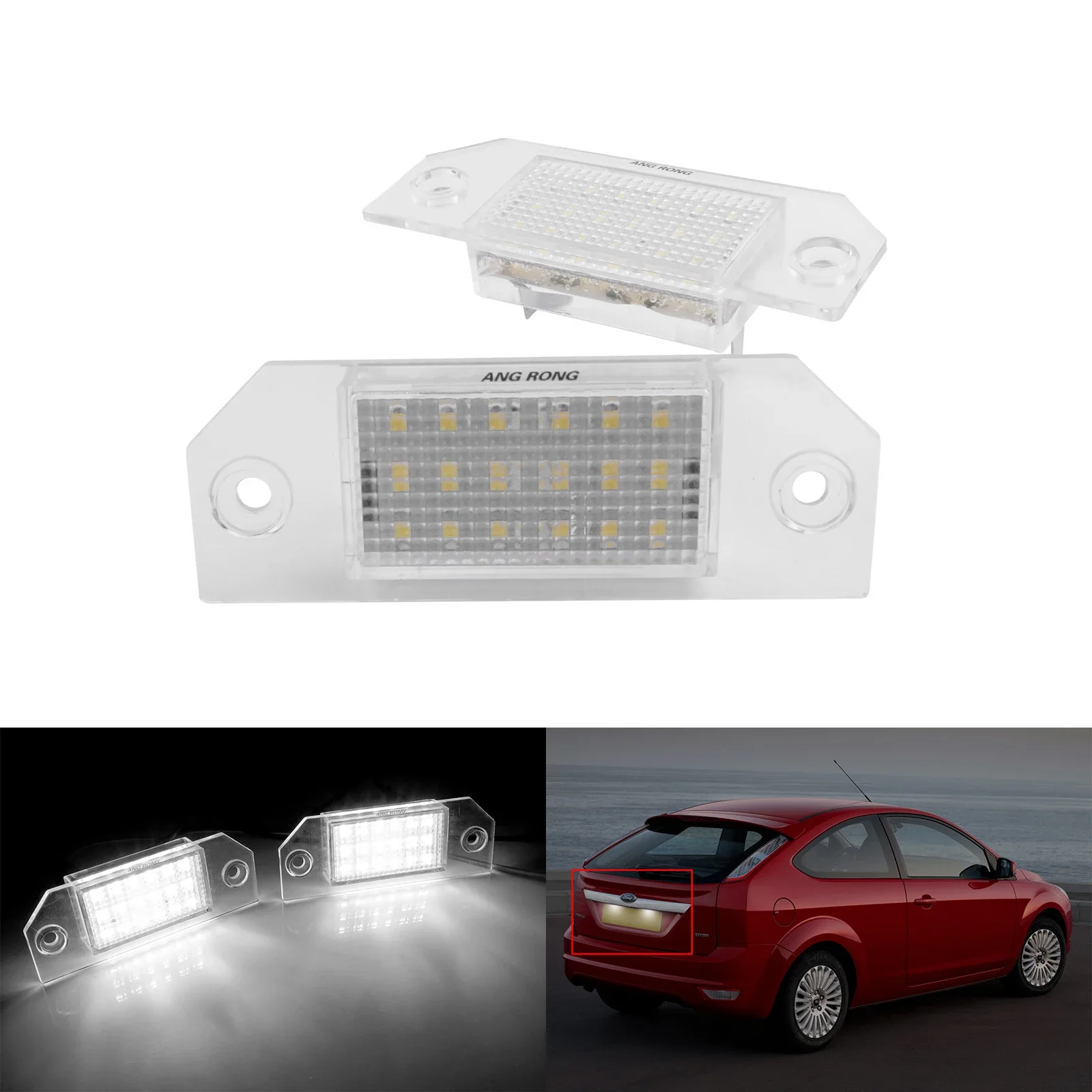 

Светодиодные лампы освещения номерного знака для Ford Focus II MK2 04-12 C-Max DM2 03-10