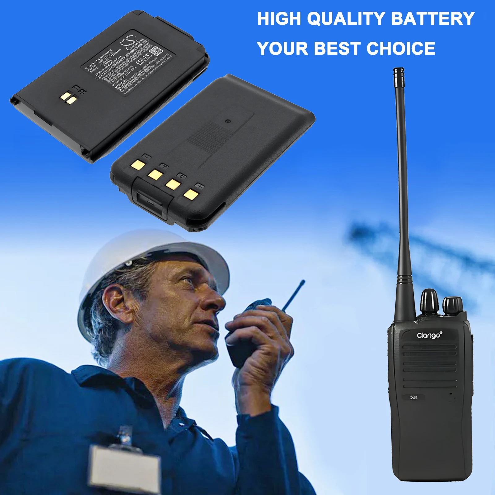 Cameron sino  New Replacement Battery 60Q137301-C for Clarigo SMP-508  SMP-528 Motorola ClarigoSMP-508  ClarigoSMP-528 1200mAh