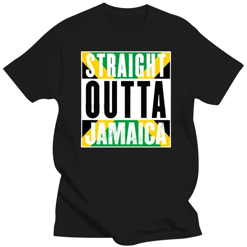 Mens Tee  New From Us T Shirt new 2019 Fashion Print Short Summer  Straight Outta Jamaica Rasta Jamaican Pride T-Shirt harajuku