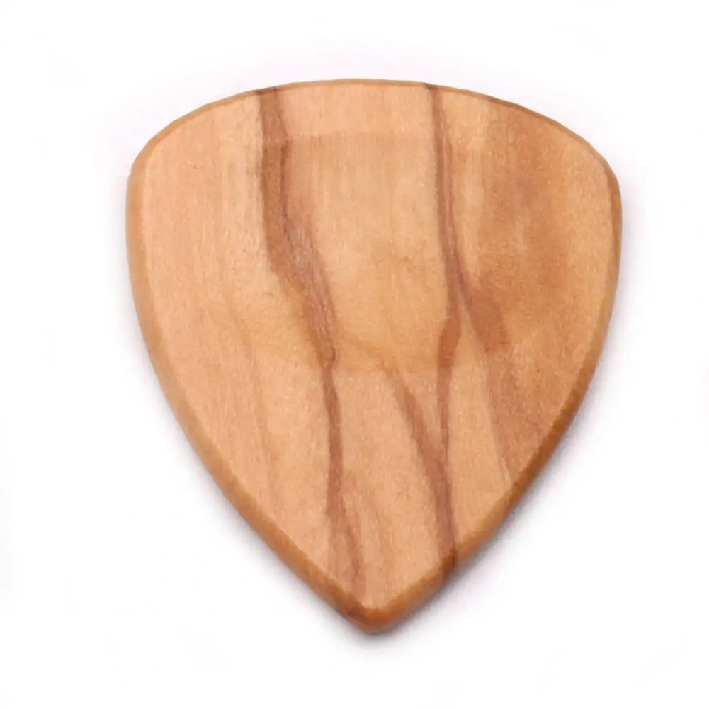 Natural Wood Guitar Pick Handcrafted Wooden Guitar Pick Smooth Surface Compact Size Portable Accessories for Guitarists